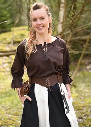 Battle-Merchant Birga Medieval Cotton Blouse Women