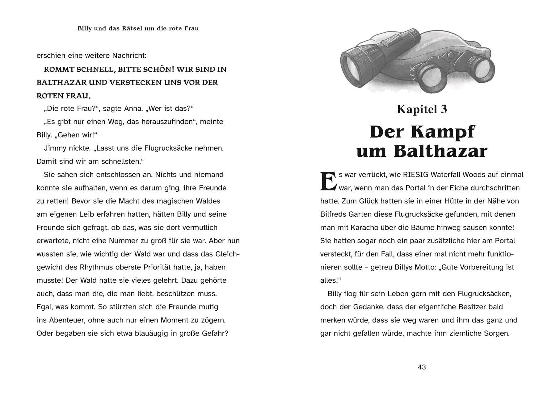 Billy und das Rätsel um die rote Frau: Abenteuer, Freundschaft, Magie und jede Menge Spannung. Illustriertes Kinderbuch ab 8 Jahren