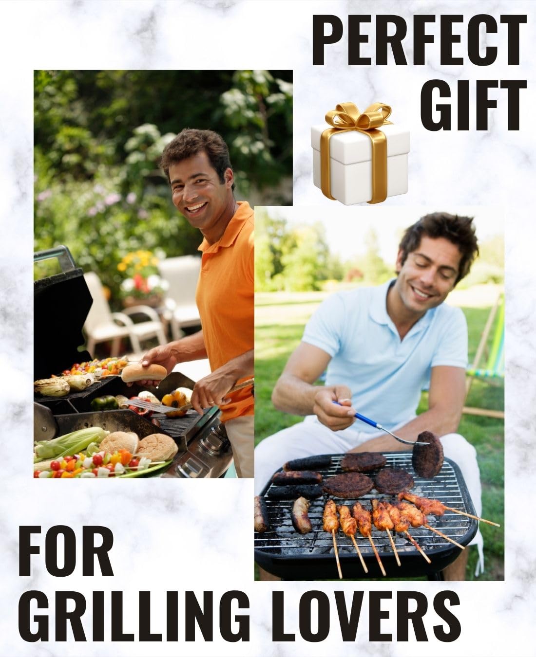 INNObeta Grilling Gifts Valet Tray for Male, Men, BBQ Gifts Desktop Storage Organizer PU Leather Bedside Tray Key Coin Holder for Birthday, Christmas - King of The Grill