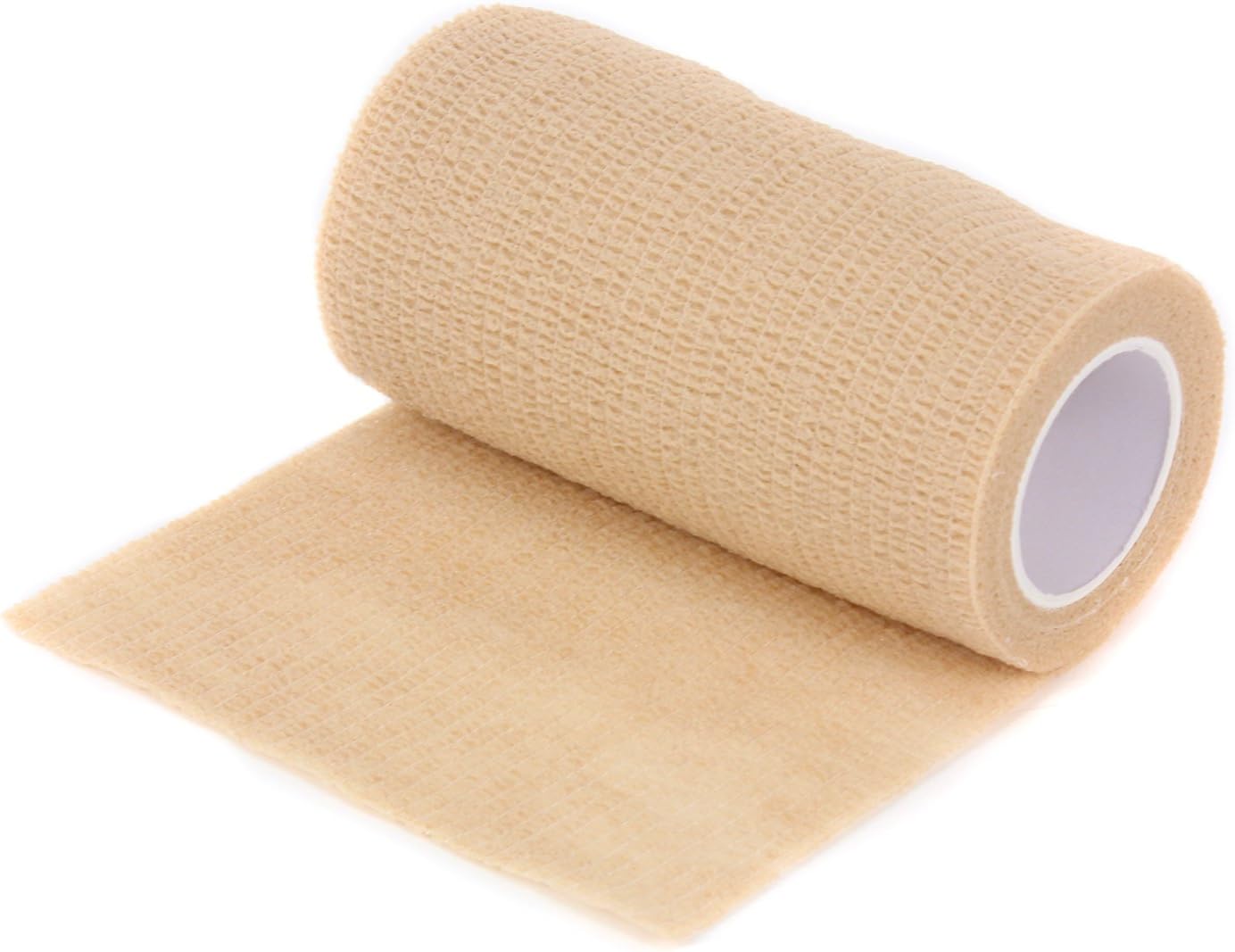 Ever Ready First Aid Self Adherent Cohesive Bandages 4" x 5 Yards - 12 Count, Tan - Image 5