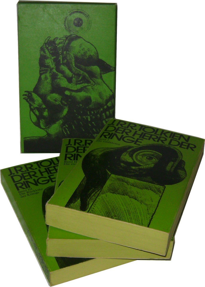 Der Herr der Ringe (Übersetzung Carroux und grüner Buchschnitt) (Die Gefährten Die zwei Türme