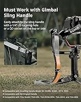 Vista 2 de SmallRig RS3 RS2 - Correa de hombro reductora de peso compatible con mango de honda para DJI, cinturón de cardán con hebillas de liberación rápida