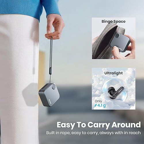 Miniatura 9 de Auriculares Bluetooth 5.3 inalámbricos 2 en 1 funda y soporte para teléfono con cancelación de ruido, potentes graves intrauditivos Bluetooth 70H