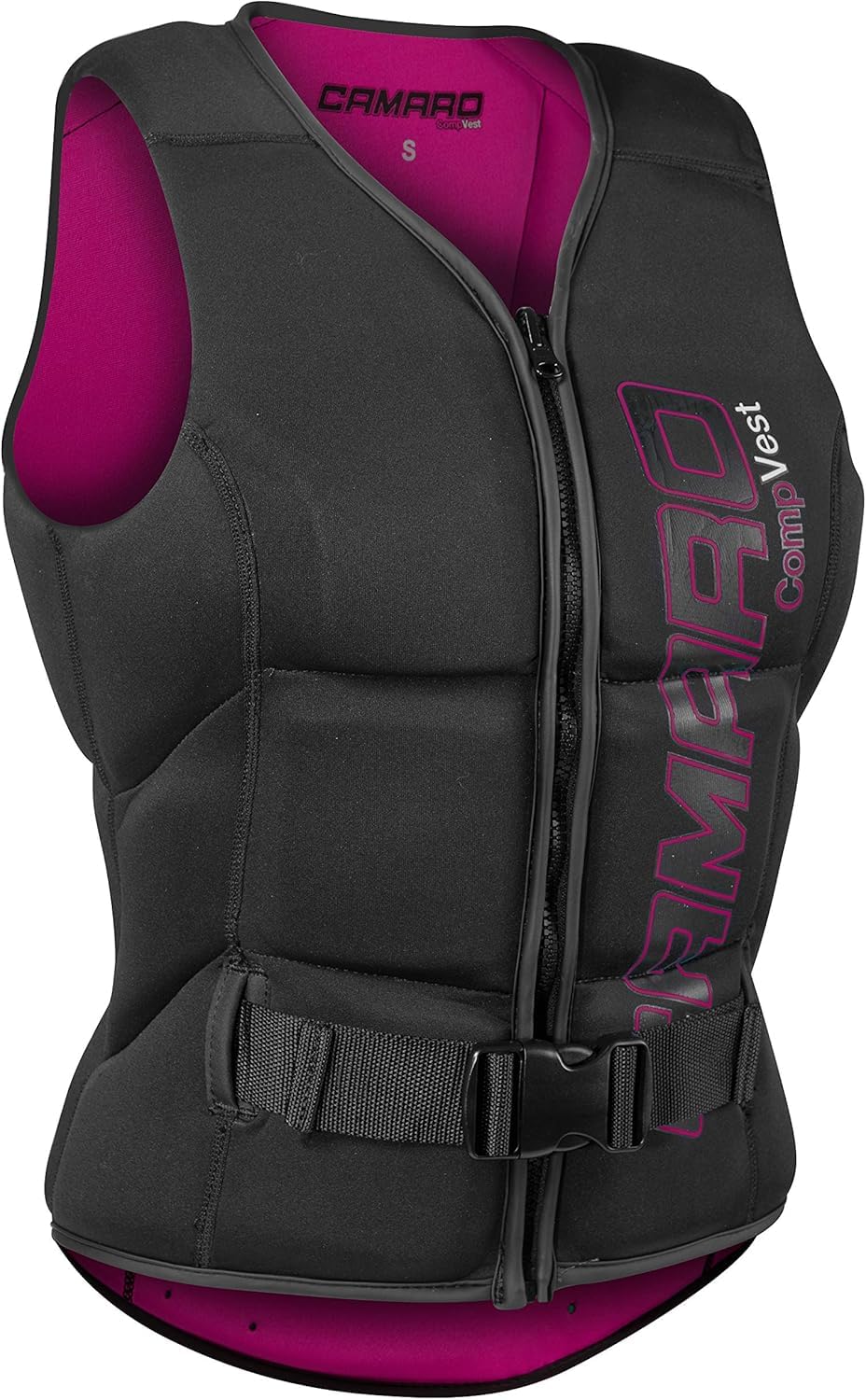 Camaro Comp Damen Slasher Neopren Prallschutz Weste Wakeboard Kite Wasserski Black/Berry