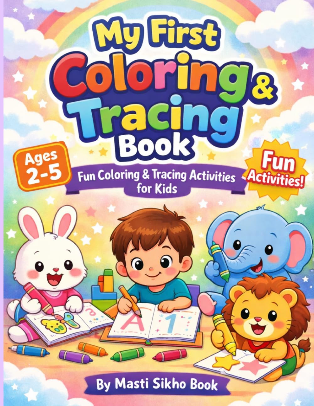 ABC Tracing & Coloring Book for Kids: Learn Letters A to Z with Fun Coloring and Writing Practice