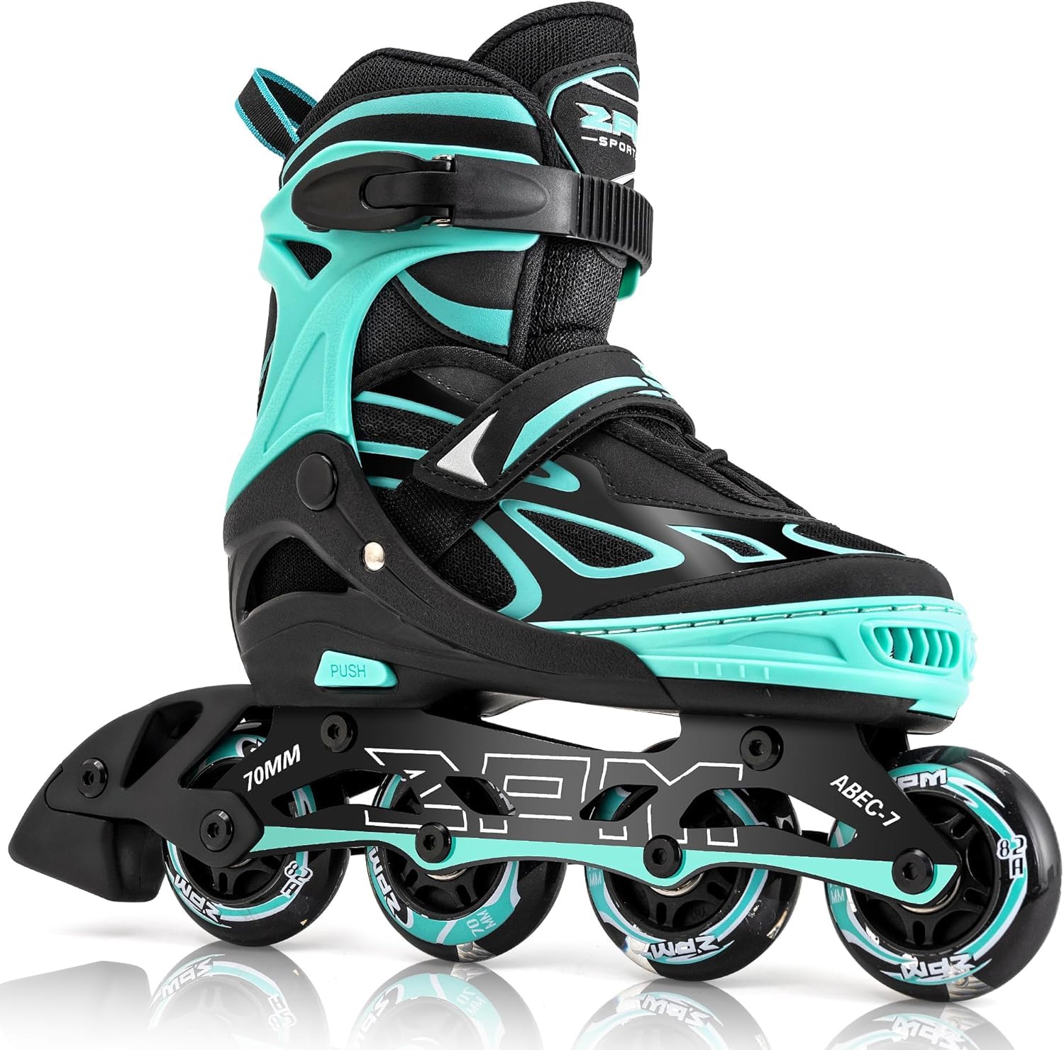 2PM SPORTS Brice Pattini in Linea Regolabili, Divertente Inline Skates per Bambina e Bambino e Bambini e Ragazzi
