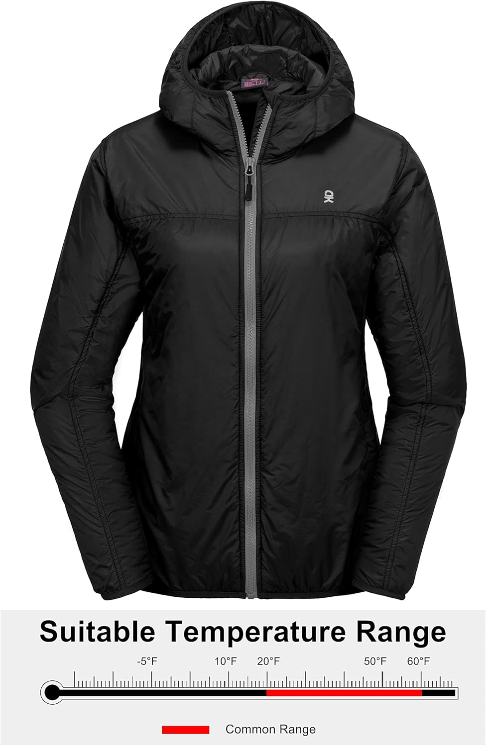 Little Donkey Andy Women's Packable Lightweight Running Jacket Water Resistant Hooded Windbreaker for Hiking Cycling Camping - Image 3