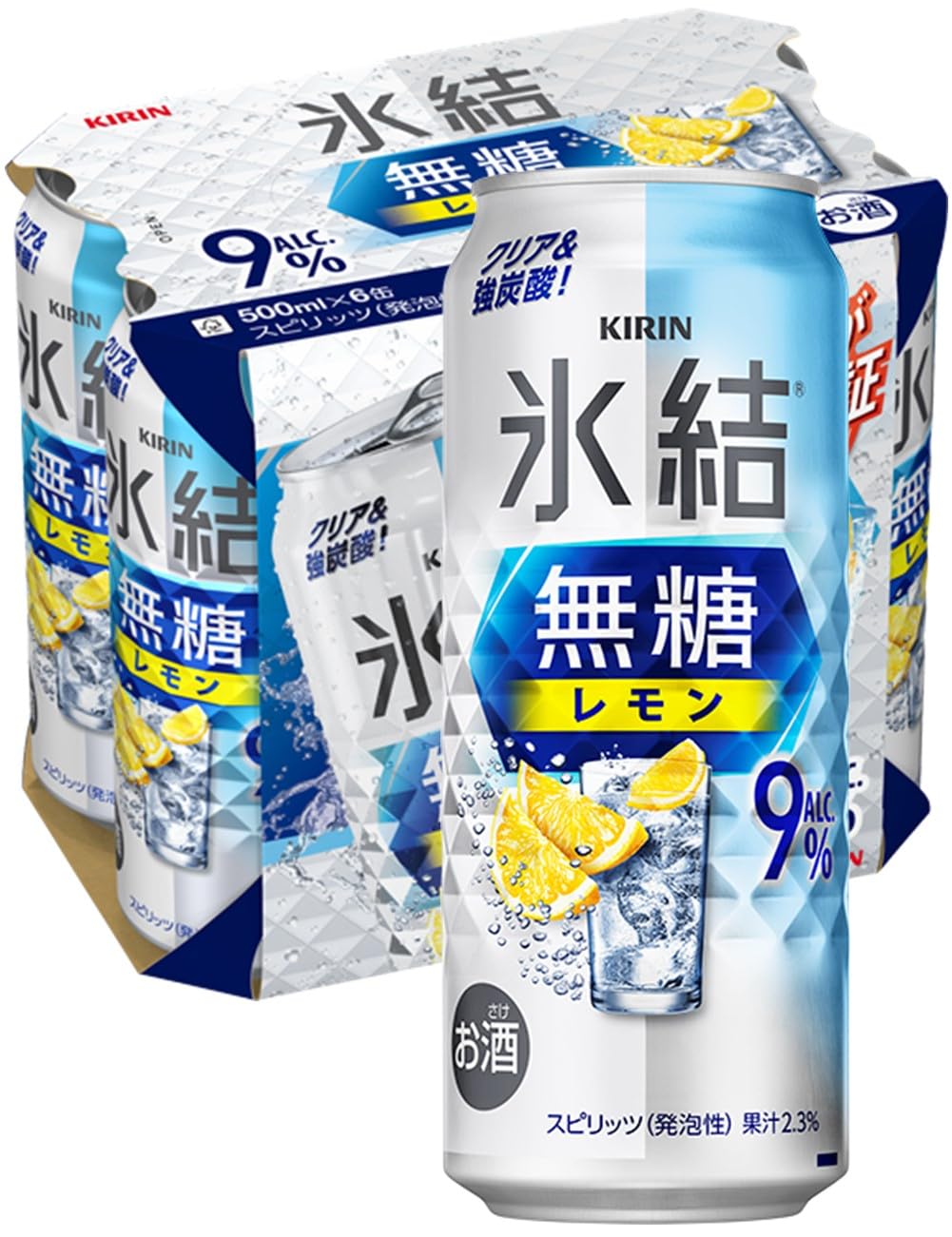 Amazon.co.jp: 氷結無糖 チューハイ500ml×6本 キリン レモン Alc.9