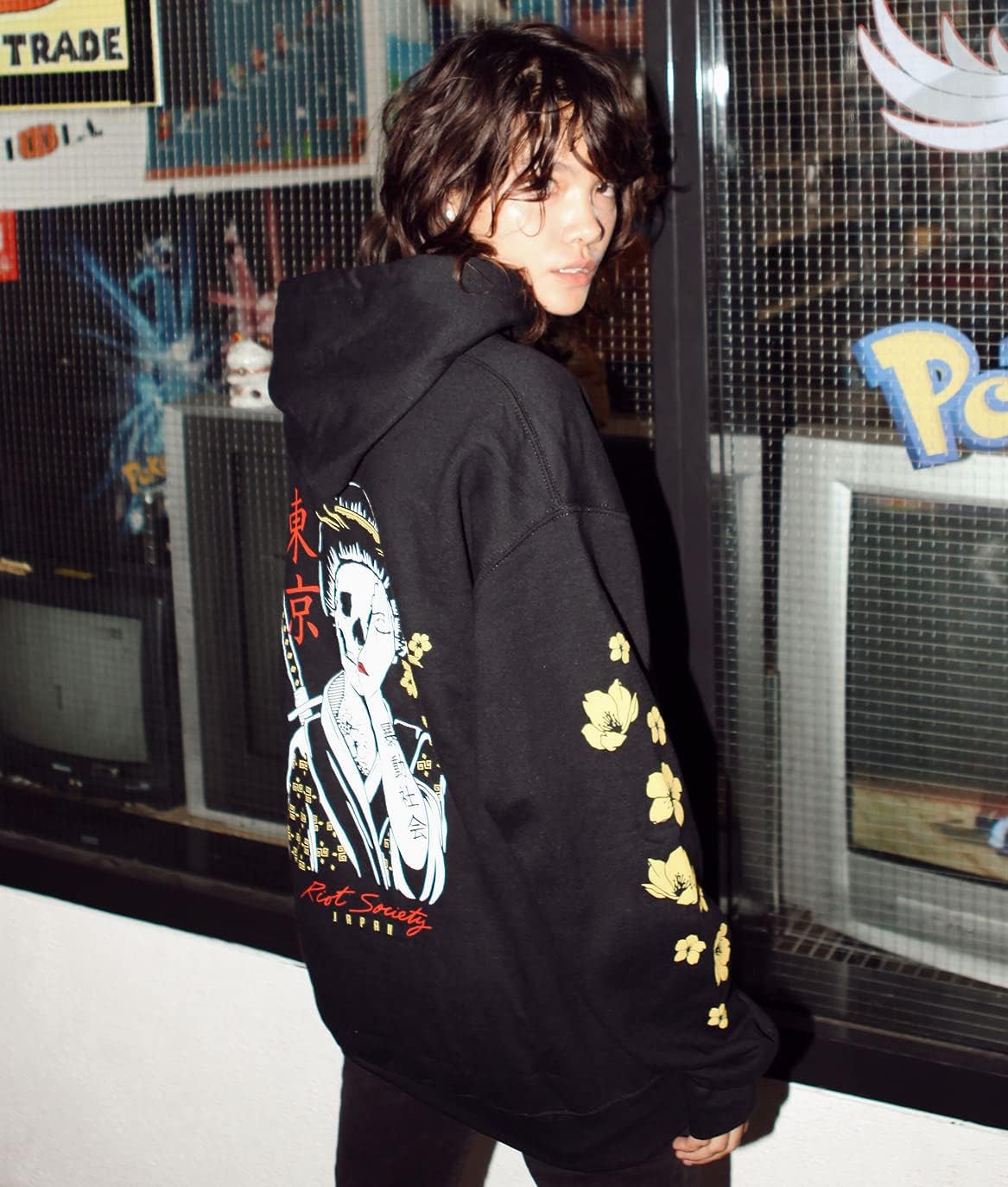 Riot Society Womens Graphic and Embroidered Hoodie Hooded Sweatshirt - Image 3