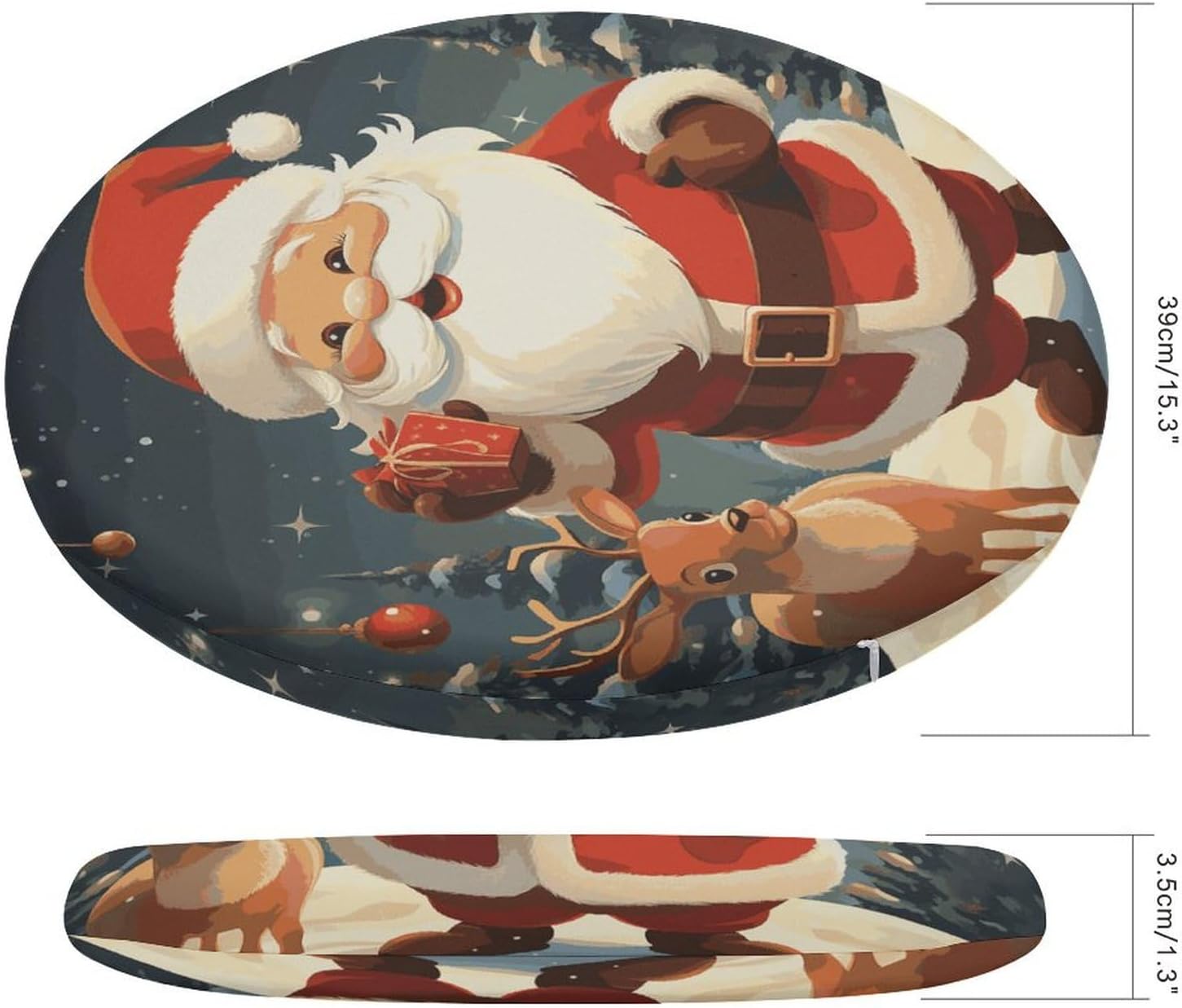 Chair Seat Covers Round Chair Covers Washable Seat Slipcovers Cushion Cover Removable Cushion Slipcover for Dining Chairs Chair Protectors Cover for Home Kitchen