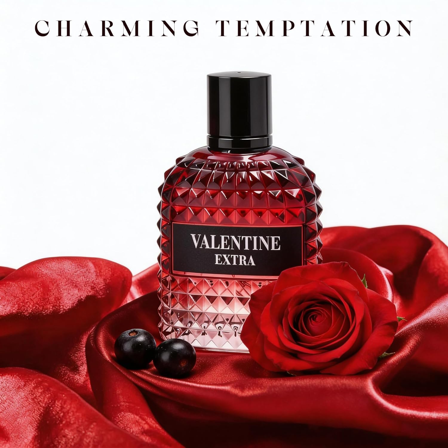 3PCS Perfume Set for Women - Floral Fragrance Gift Set with Vanilla,Sweet Fruity Eau De Parfume| 3.4 Fl Oz Each(Valentine Extra&Intense&PINK)