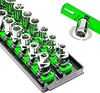 Vista 22 de Ernst Manufacturing, organizador de enchufes con rieles - Organizador de enchufes Socket Boss de 2 rieles de 1/2 pulgada con bloqueo giratorio, 13