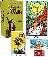 Tarô de Waite Tradicional 78 Cartas Imagens Baralho Completo Tarot Rider Waite Adivinhação Espiritualidade Presente Iniciante Expert