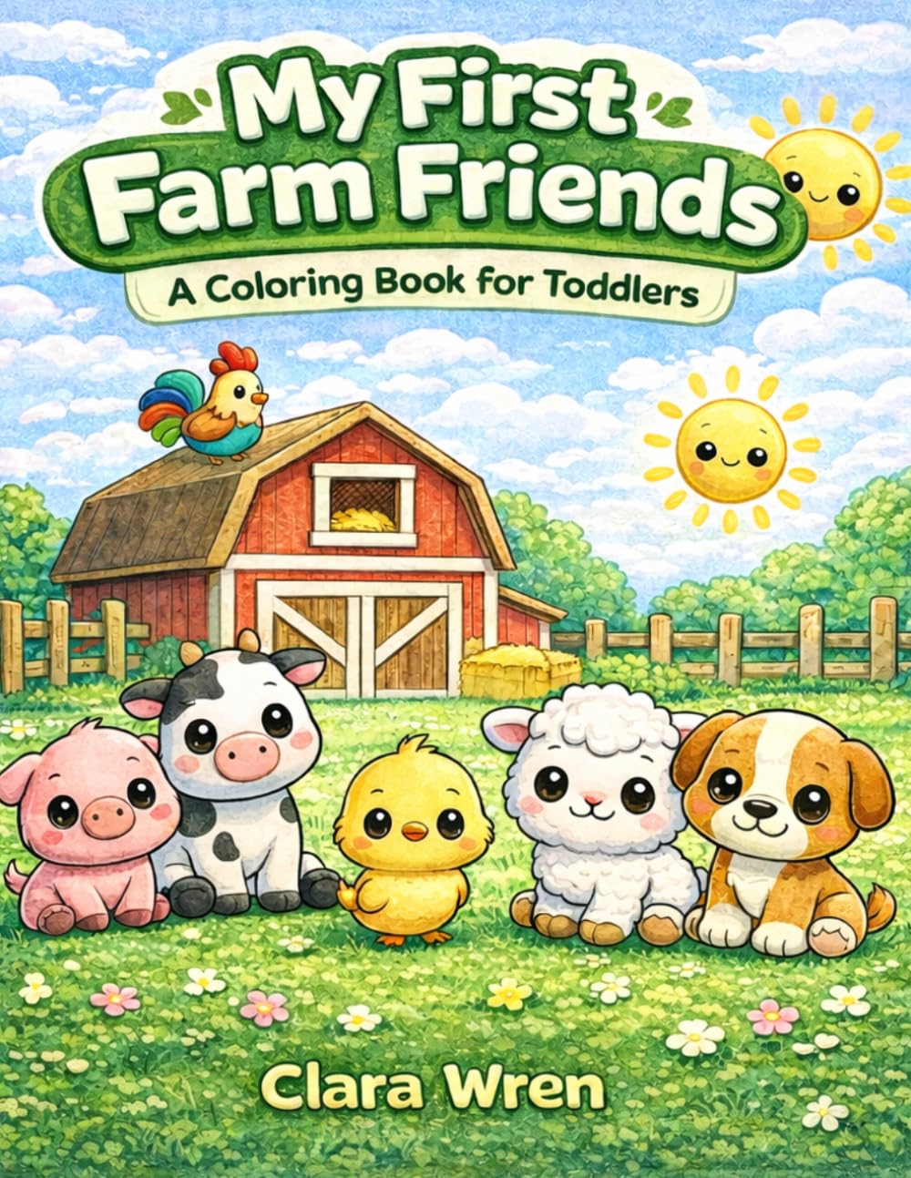 My First Farm Friends: A Coloring Book For Toddlers (My First Friends)