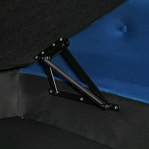 Miniatura 22 de Polibi Tumbona pequeña de 58 pulgadas con cabeza de clavos, moderna tumbona de terciopelo copetuda para sala de estar u oficina, sofá de descanso /