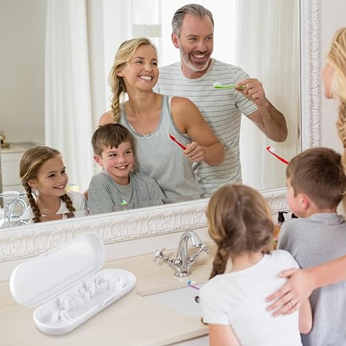 Miniatura 5 de Fowecelt Paquete de 2 fundas de viaje para cepillos de dientes eléctricos Oral-B Pro y otros cepillos de dientes eléctricos, soporte portátil para