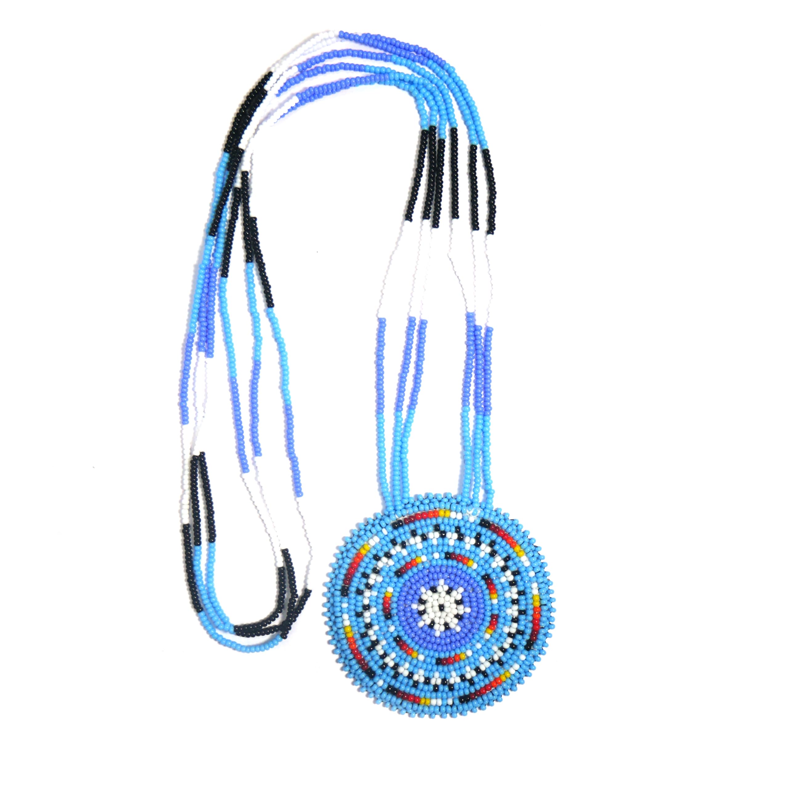 Native American Style Layered Beaded Necklace– Ukrainian beaded Necklace Native Handmade Seed Bead Necklace,Tribal ethnic beaded necklace La-5