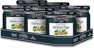 St. Dalfour Semi-Dried Deluxe Figs - 7 oz - All Natural, No Preservatives or Artificial Ingredients - Made in France - 100% From Fruit - Pack of 6
