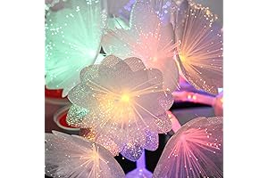TIANSHENG Colorful Flower LED Lights for Tapestry Wall Hanging, Starburst Firework String Lights