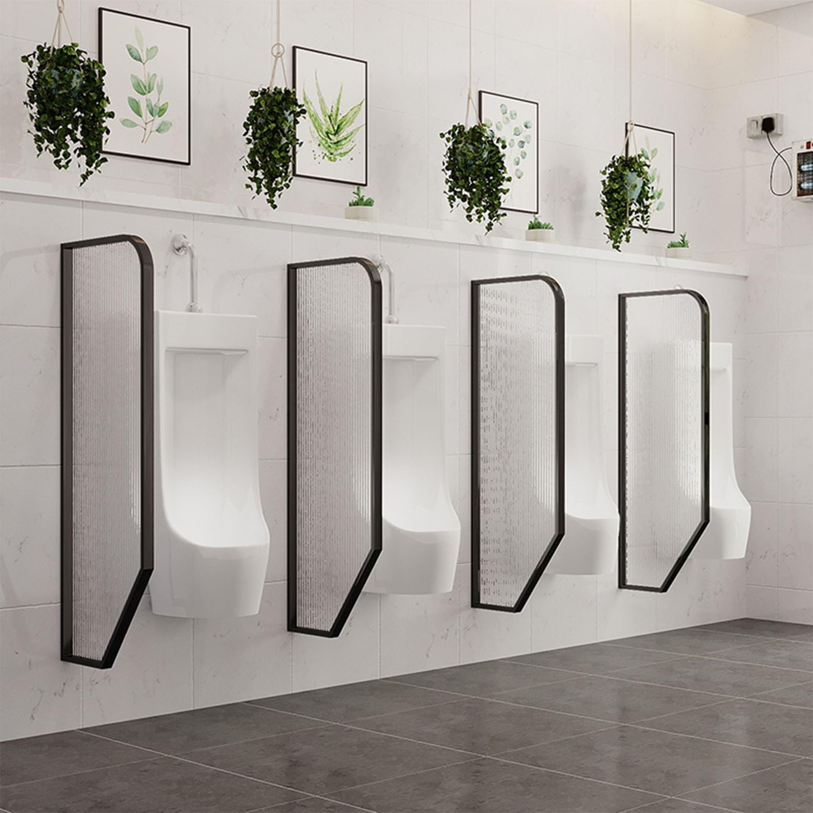 Urinal Screen Toilet Partition, Men's Urinal Privacy Screen, Wall-Mounted Urinal Urinal Screen Toilet Partition, Men's Urinal Privacy Screen, Wall-Mounted Urinal