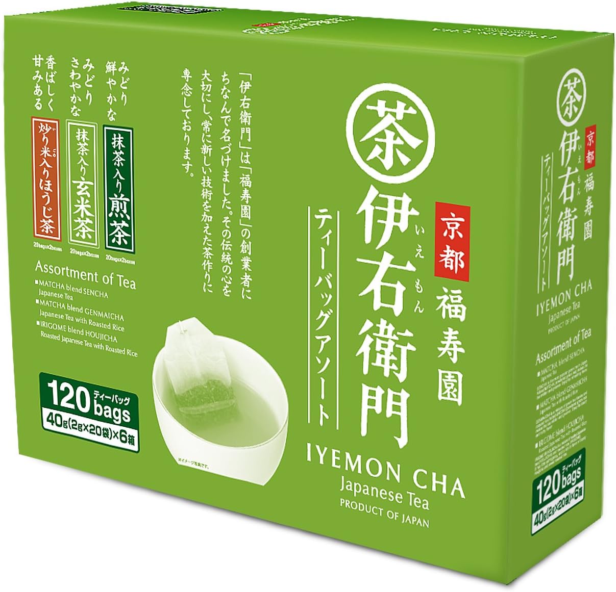 Iyemon CHA Assorted Tea Bags 120p