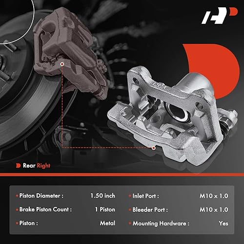 Miniatura 2 de A-Premium Conjunto de pinza de freno de disco con soporte compatible con modelos seleccionados de Hyundai y Kia - Tucson 2016-2021, Sportage