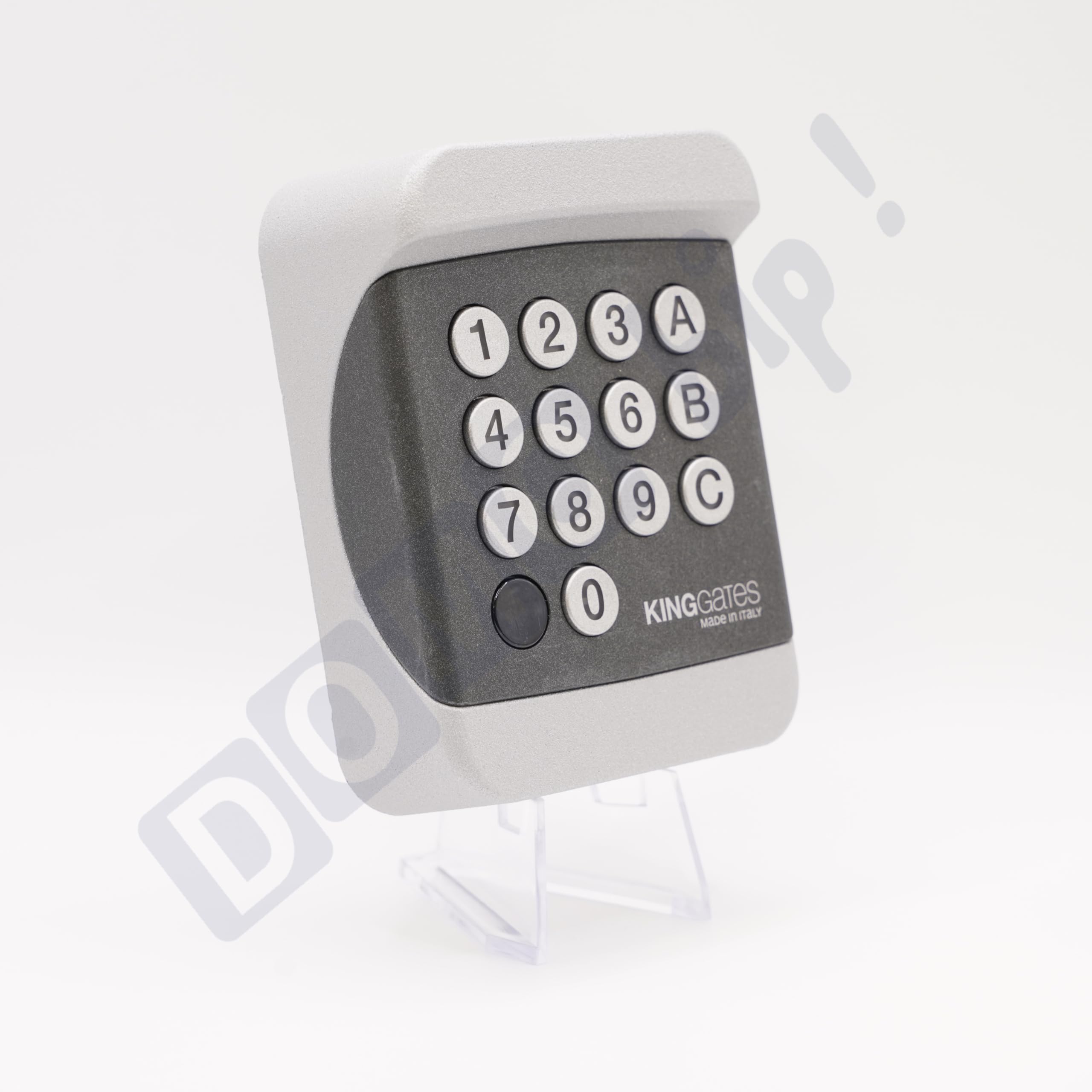 King Gates DIGY PAD - Clavier à code 433,92MHz sans fil pour portail et porte de garage - Résistant aux intempéries - Installation murale - Pile incluse + 1 Goodies DOMOBIP