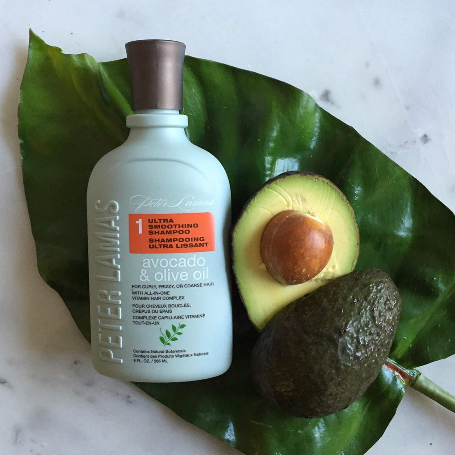 Peter Lamas Ultra Smoothing Shampoo | Soften Hair, Increase Shine & Eliminate Frizz with Avocado and Olive Oil | For Curly, Frizzy or Coarse Hair | Vegan, Paraben and Sulfate-Free