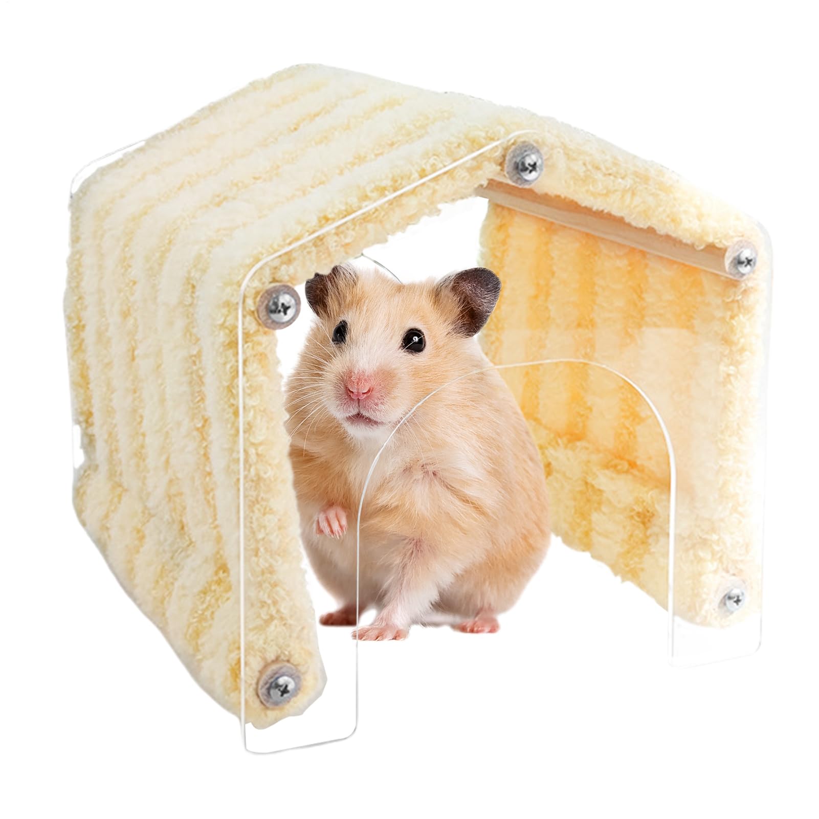 Tunnel pour petits animaux : cabane contre le stress des rongeurs