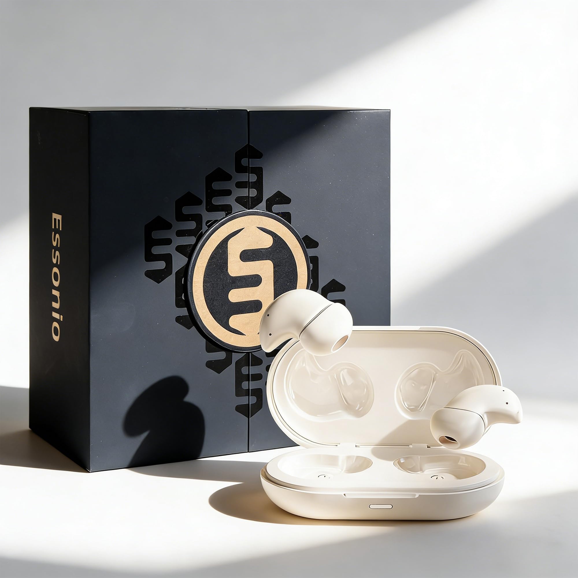 Photo 1 of Essonio H8 Sleep Earbuds 53dB High-Frequency Noise Reduction, Small Earplugs for Side Sleepers, 80H Playtime, Snore Blocking Comfortable Earbuds, Bluetooth 5.4 Ear Plugs for Side Sleeper, Airplane