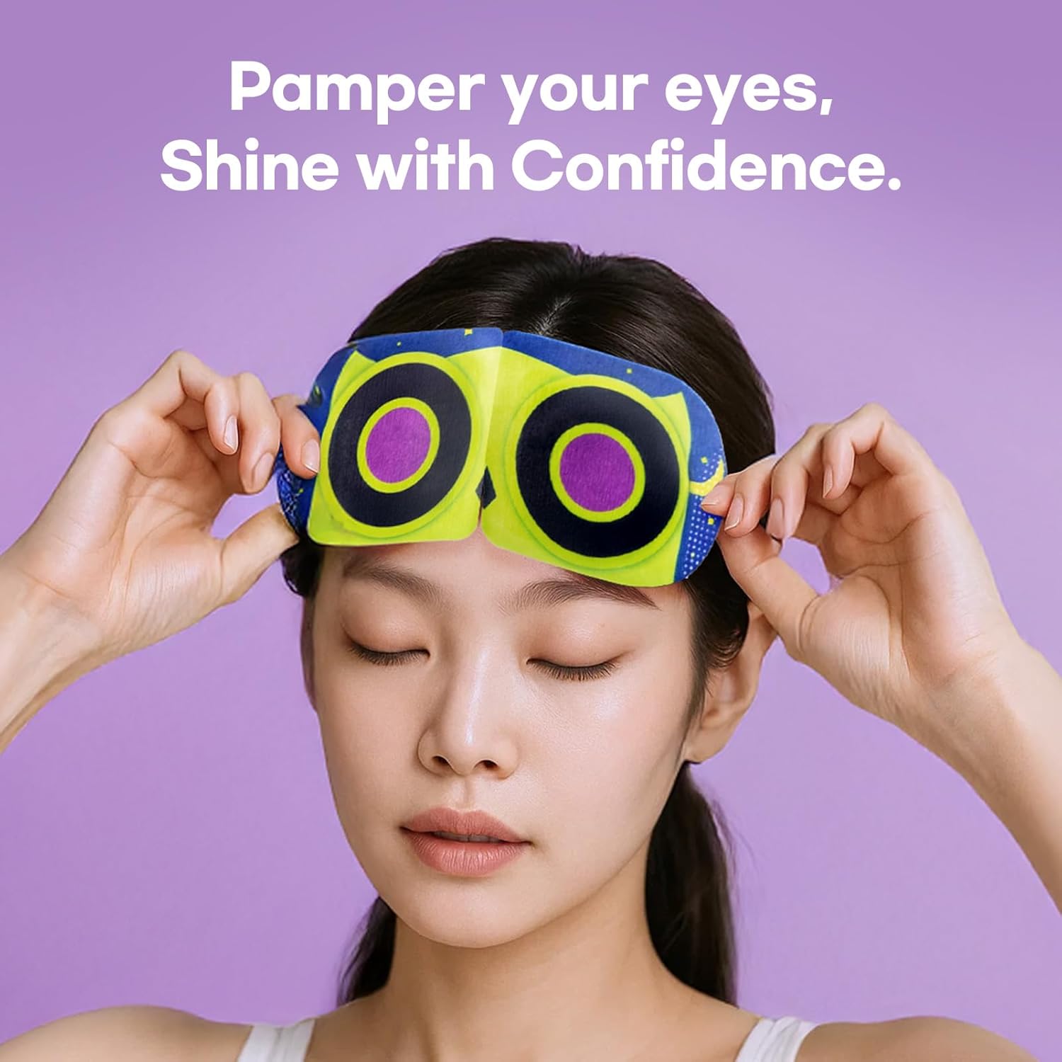OOwl Mighty Steam Eye Mask, 24 Pack Disposable Self-Heating Warm Compress for Dry Eyes, Puffy Eyes, and Fatigue Relief, Unscented Heated Sleep Mask for Travel, Spa, Home & Gifts for Women & Men