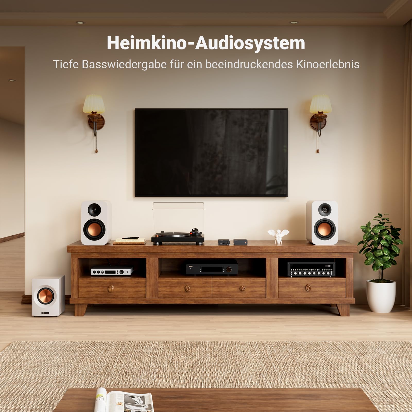 Fosi Audio TP-02 Subwoofer Verstärker Heimklang, Mini Bass Verstärker Mono Subwoofer Amplifier 220W, mit TDA7498E Chip Lautstärke- und Frequenzreglung, für aktive Passive Subwoofer Bass-Shaker
