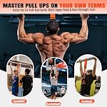 Pull Up Assistance Bands with Handle, Heavy Duty Resistance Bands for Pull Up Bar, Pull Up Assist Band Workout Equipment, Pull Up Bands with Feet Rest/Handle, Fitness, Chin Up, Body Stretching