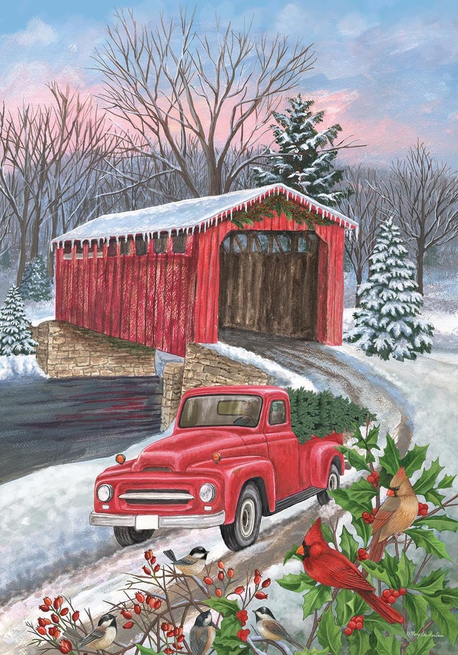 Winter Gnome Burlap House Flag Humor 28" x 40" Briarwood Lane