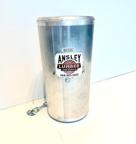 Ansley Lumber and Supply - Flotador de barril de aluminio, plateado, 6 x 12 pulgadas, control de válvula de agua