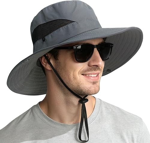 NPQQUAN fishing-hat, Darkgray(with Mesh)