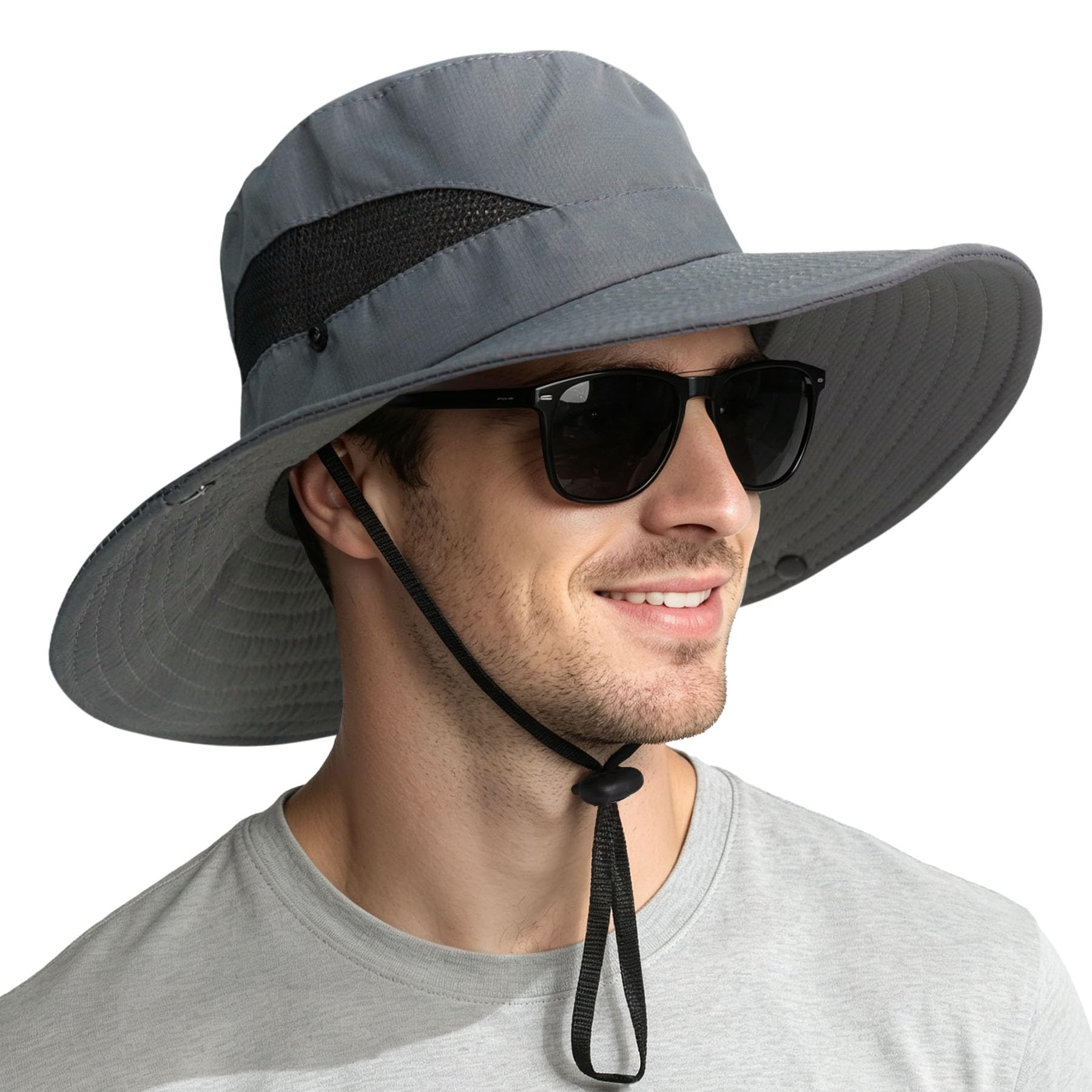 NPQQUAN Sun Hats for Men Women Wide Brim UPF 50+ UV Protection Bucket Hat