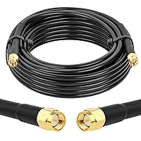 Vista 14 de Cable RG58 SMA - Extensión de cable SMA macho a macho de baja pérdida de 3 pies de 50 ohmios para aplicaciones de antena de radio 3G/4G/LTE/GPS/RF