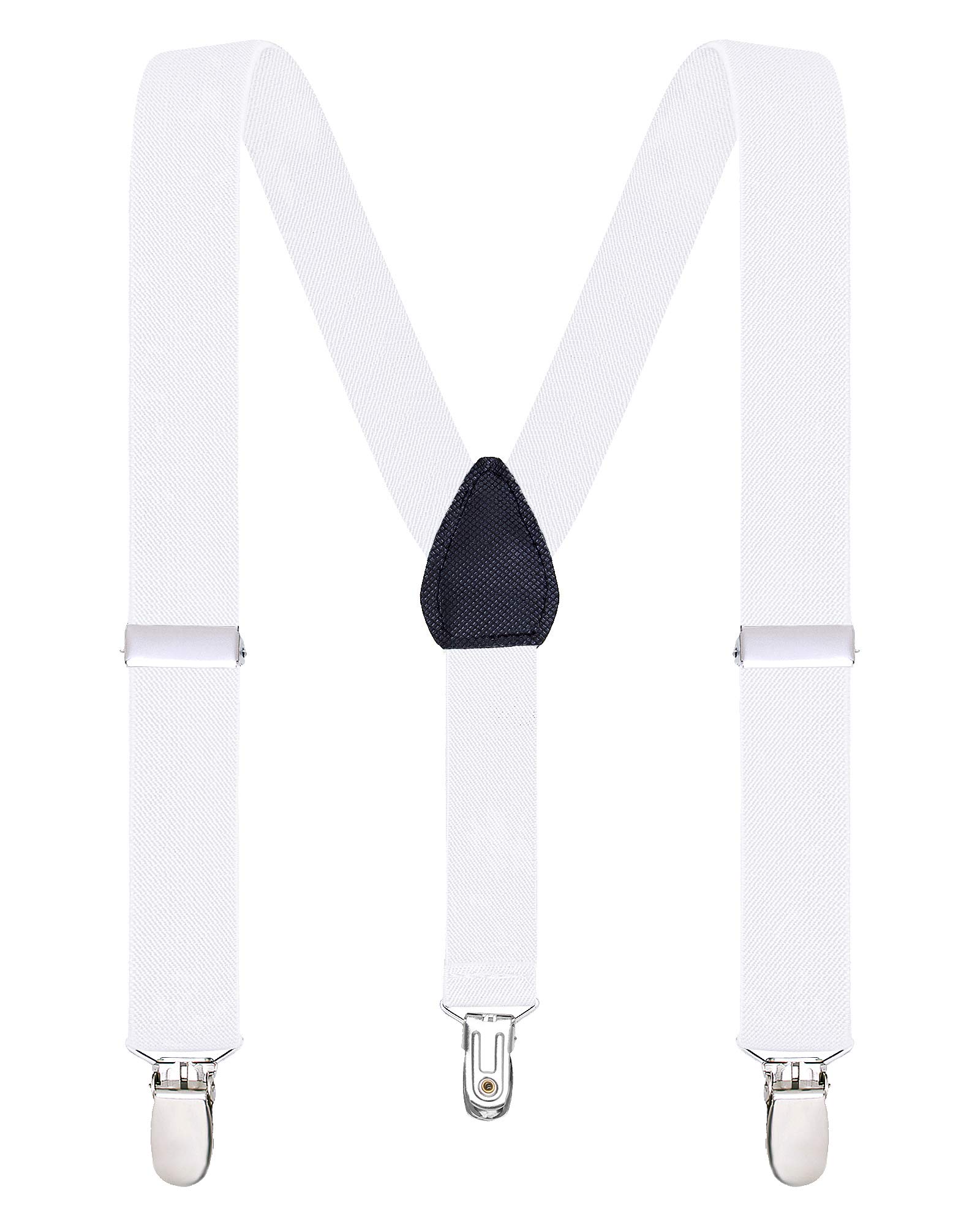 Buyless Fashion Adjustable Suspenders for Kids Toddlers Baby Elastic Solid Color 1 Inch - Y Back Design