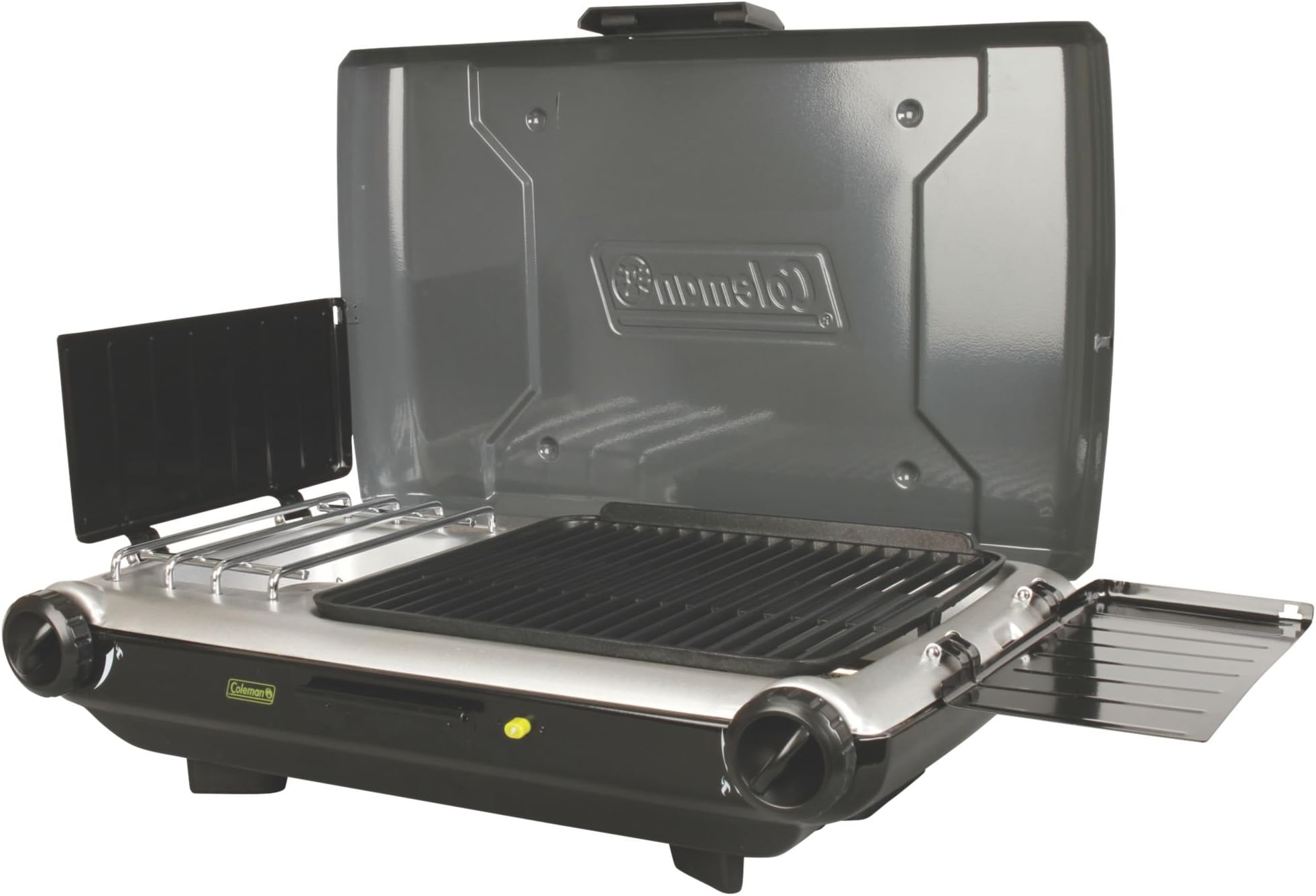 Coleman Camp Propane Grill/Stove+, Black and Silver