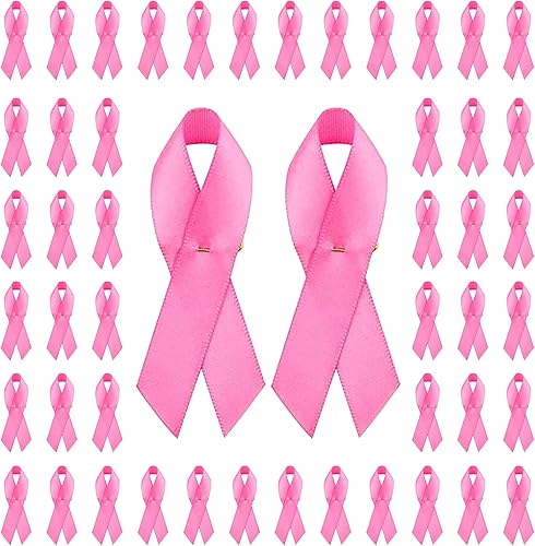 Miniatura 22 de WANDIC Alfileres de satén de cinta de poliéster, alfileres de cinta de concientización sobre el cáncer, broche de conciencia de fe de esperanza