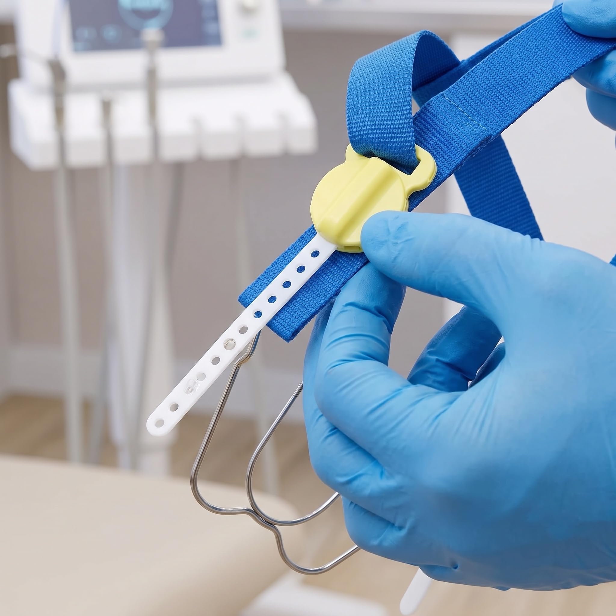 Appareil Orthodontique Dentaire À Traction Inversée Réglable Bleu