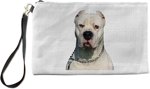 Dogo Argentino Makeup Bag, Dogo Argentino Lover's Cosmetic Bag, Dogo Argentino Gifts for Owners, Funny Dogo Argentino Cosmetic Case, Birthday