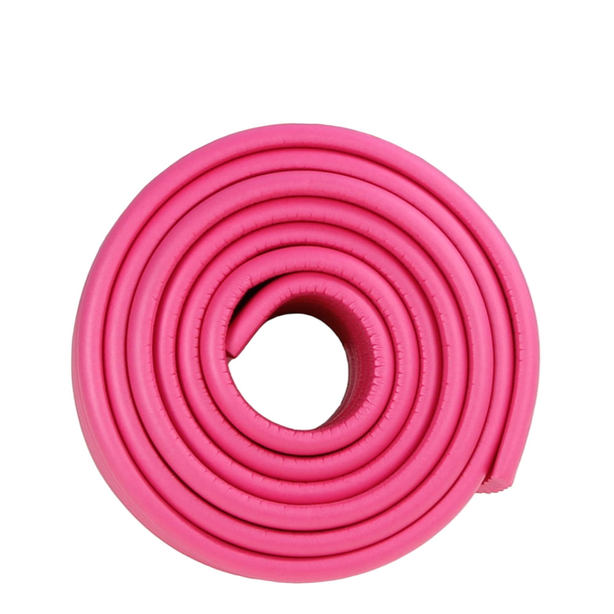 (W-Shaped) 4 Metres Kids Safety Foam Rubber Bumper Strip Table Edge Corner Protector (ROSE RED)