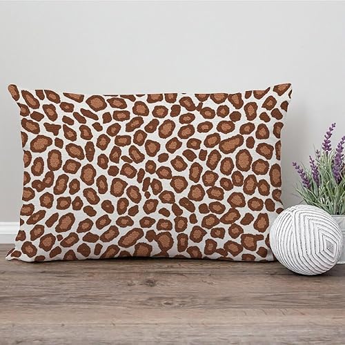 Vista 578 de Funda de cojín con estampado de guepardo rosa intenso, cojín cuadrado con estampado de animales fucsia, funda de almohada decorativa para el hogar