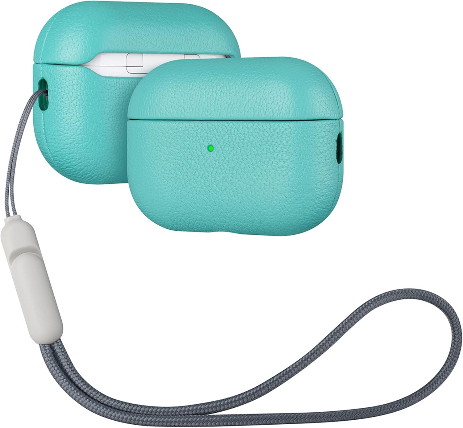 Lopie AirPods Pro Leather Case - Cyan Blue