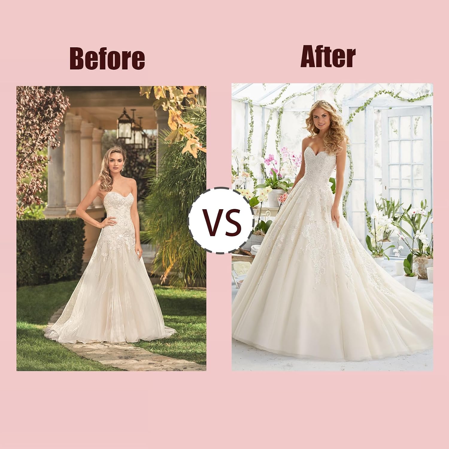 4 Hoop Crinoline Petticoat for Women, 5 Ruffles Skirt Slips Long Underskirt for Wedding Dress Bridal Gown