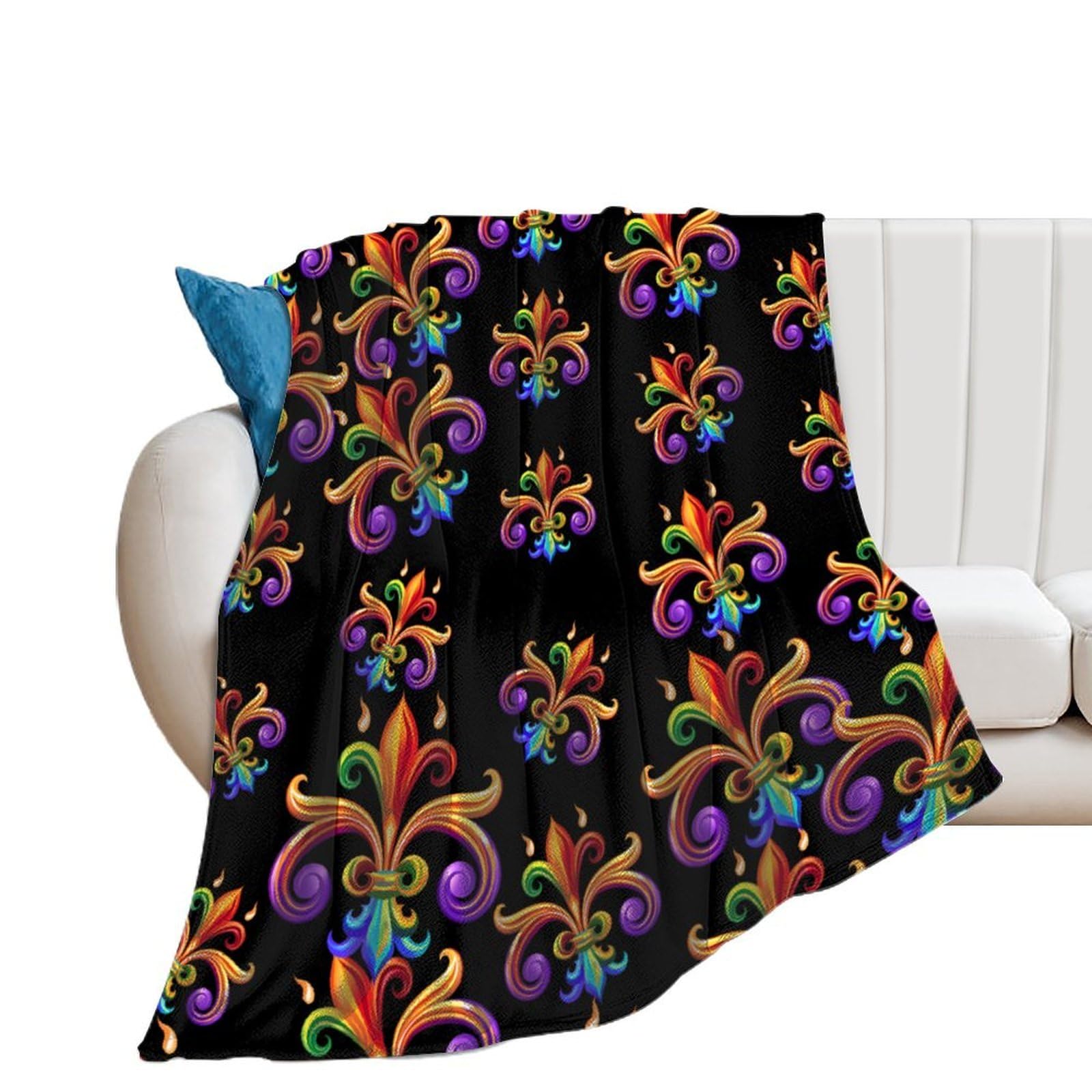 OUTBDNVFSA Gay Mardis And Grass LGBT Throw Blanket Lightweight Summer Blankets for Bed Sofa Camping Travel