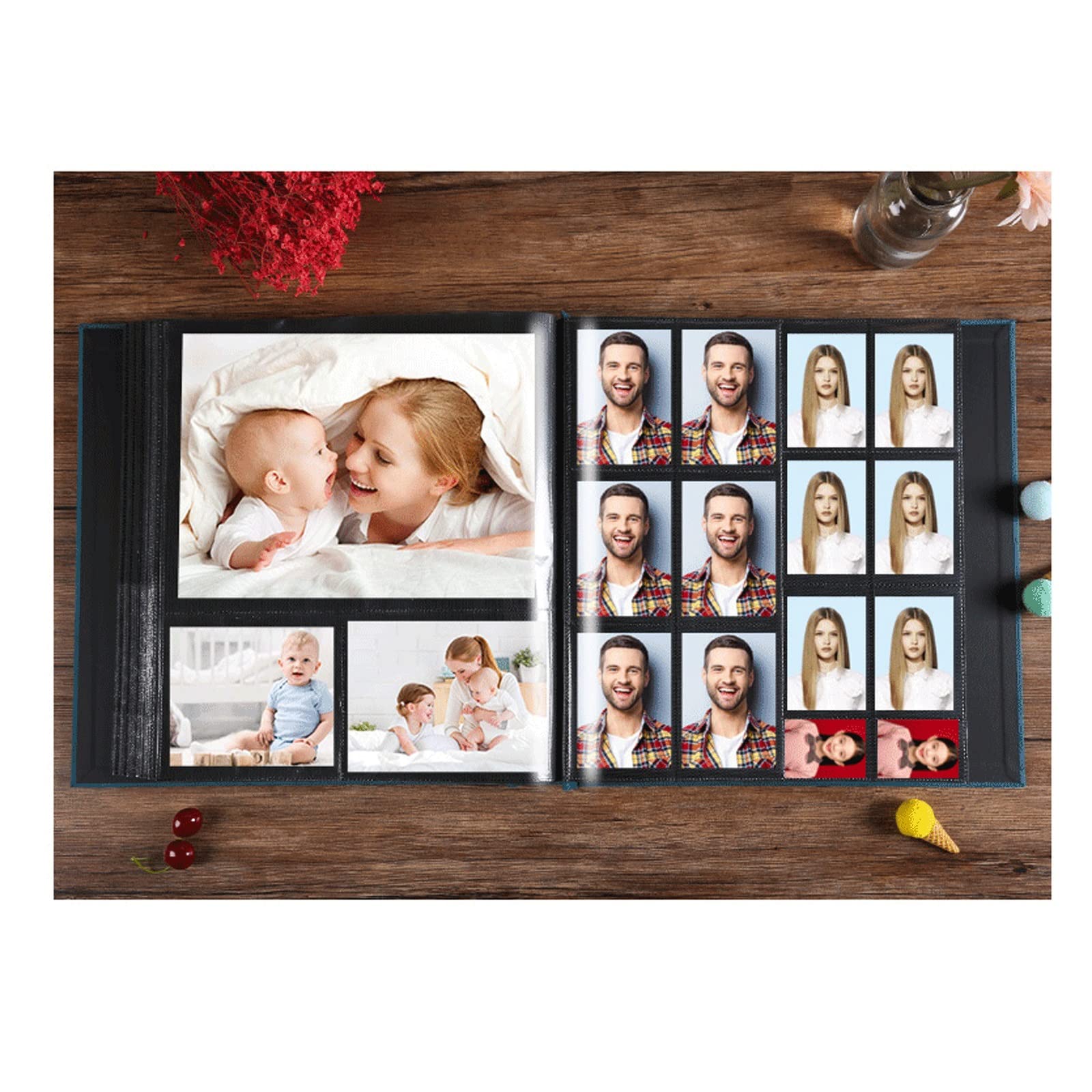 Fotoalbum DIY. Baby Gesundes Familien-Eltern-Kind-Wachstum-Album-E-Album-Paste-Familie-Version dickes und exquisites griffiges Handgefertigungs-Paste-Album Fotobuch ( Color : 07 , Size : 8 inches/600