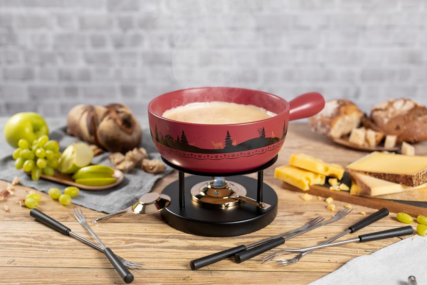 KUHN RIKON 32319 Cheese Fondue Clay